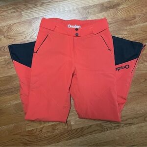 Orsden Womens Slope Pant Ski Snow Outdoor Pant Pink Orange Medium
